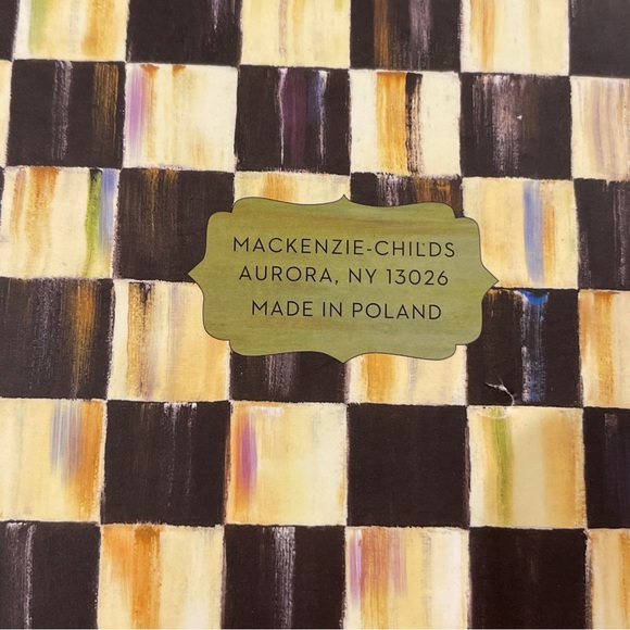 Mackenzie-Childs Christmas Wellie Glass Ornament, New In Box Handblown with Tags - Picture 14 of 15